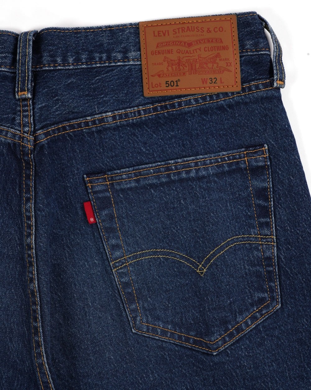 Levi's 501 Original Shorts Dark Indigo - Image 2