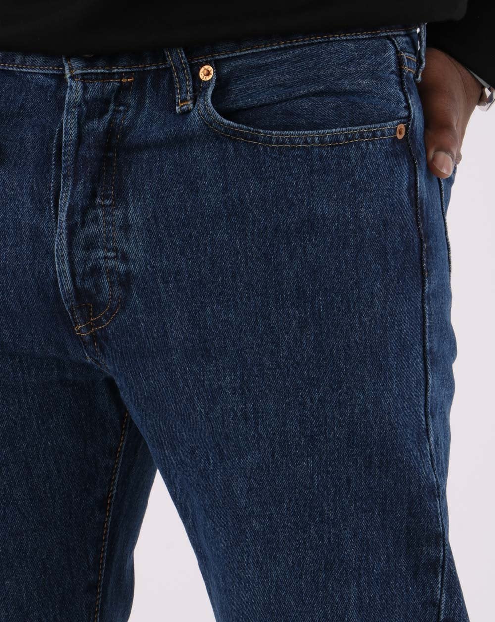 Levis 501 Straight Fit Jeans Rinse Wash - Image 3