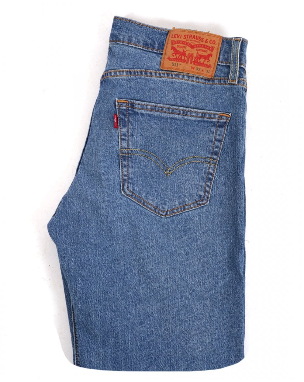 Levi's 511 Slim Fit Jeans Medium Indigo Worn In - Image 2