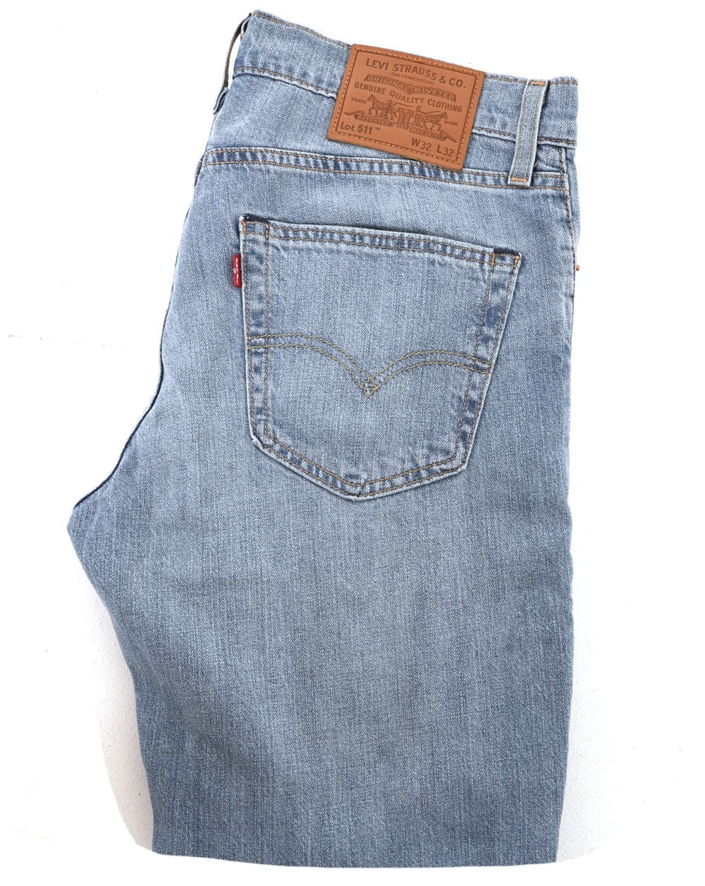 Levi's 511 Slim Fit Lightweight Linen & Denim Jeans Light Indigo - Image 2