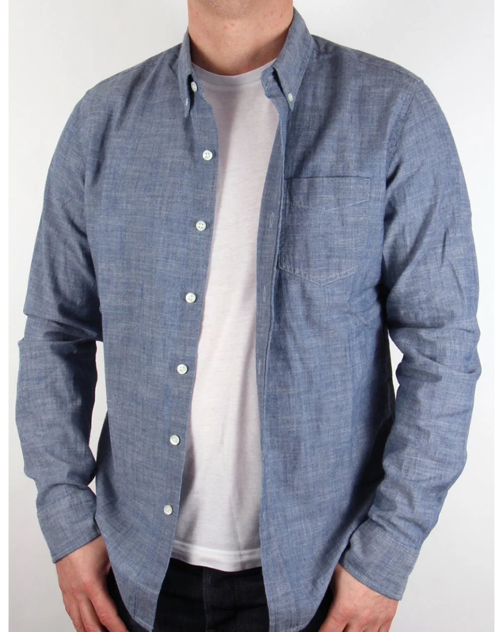 Levis Classic One Pocket Shirt Indigo - Image 4