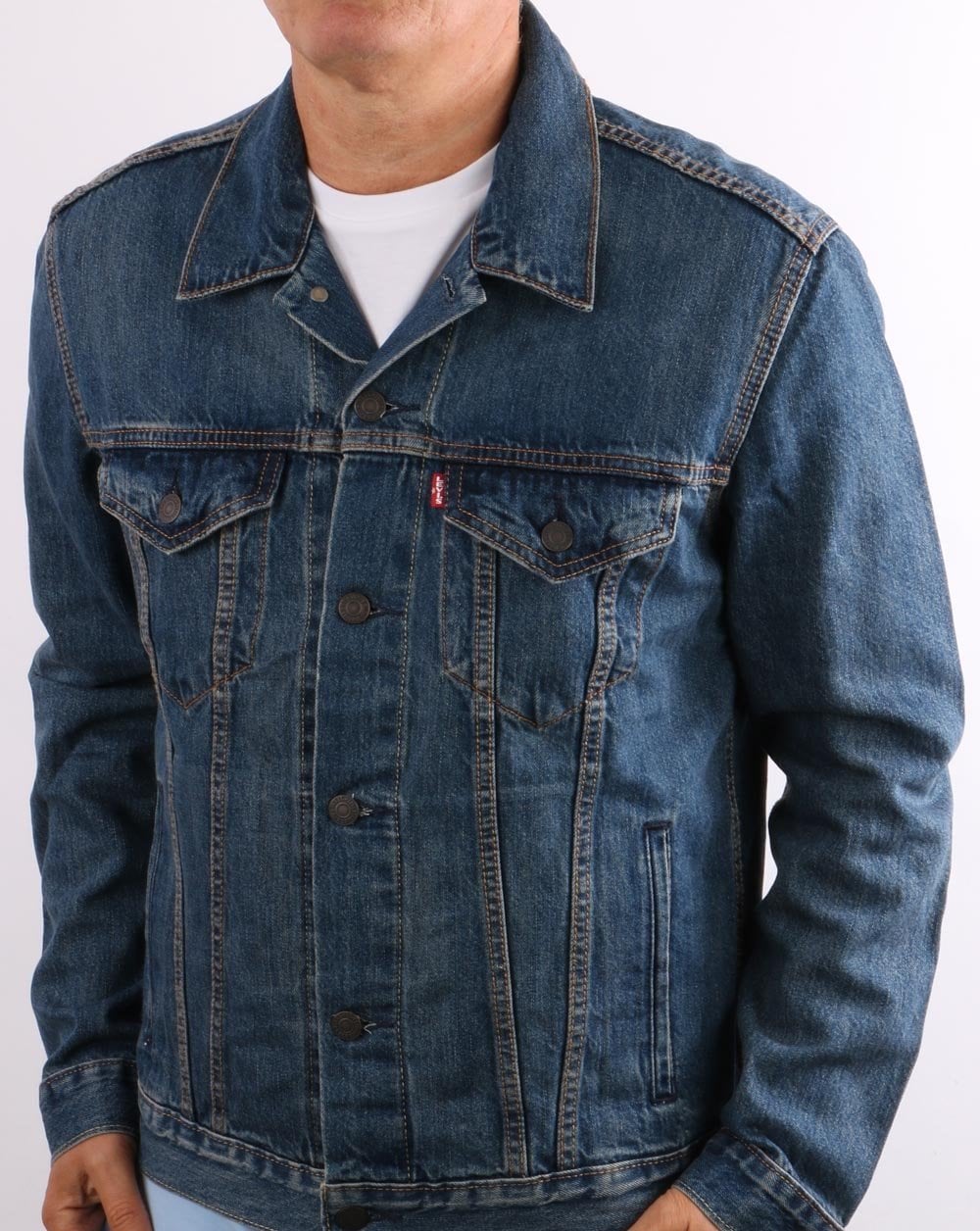 Levi's Denim Trucker Jacket Blue - Image 3