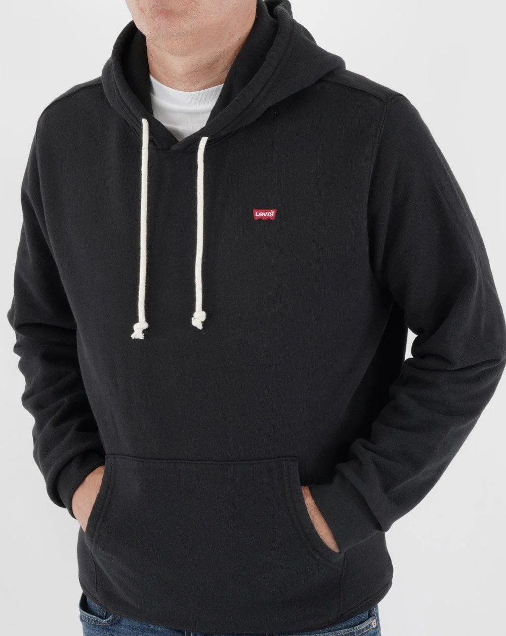 Levi's Original Housemark Hoodie Mineral Black - Image 3