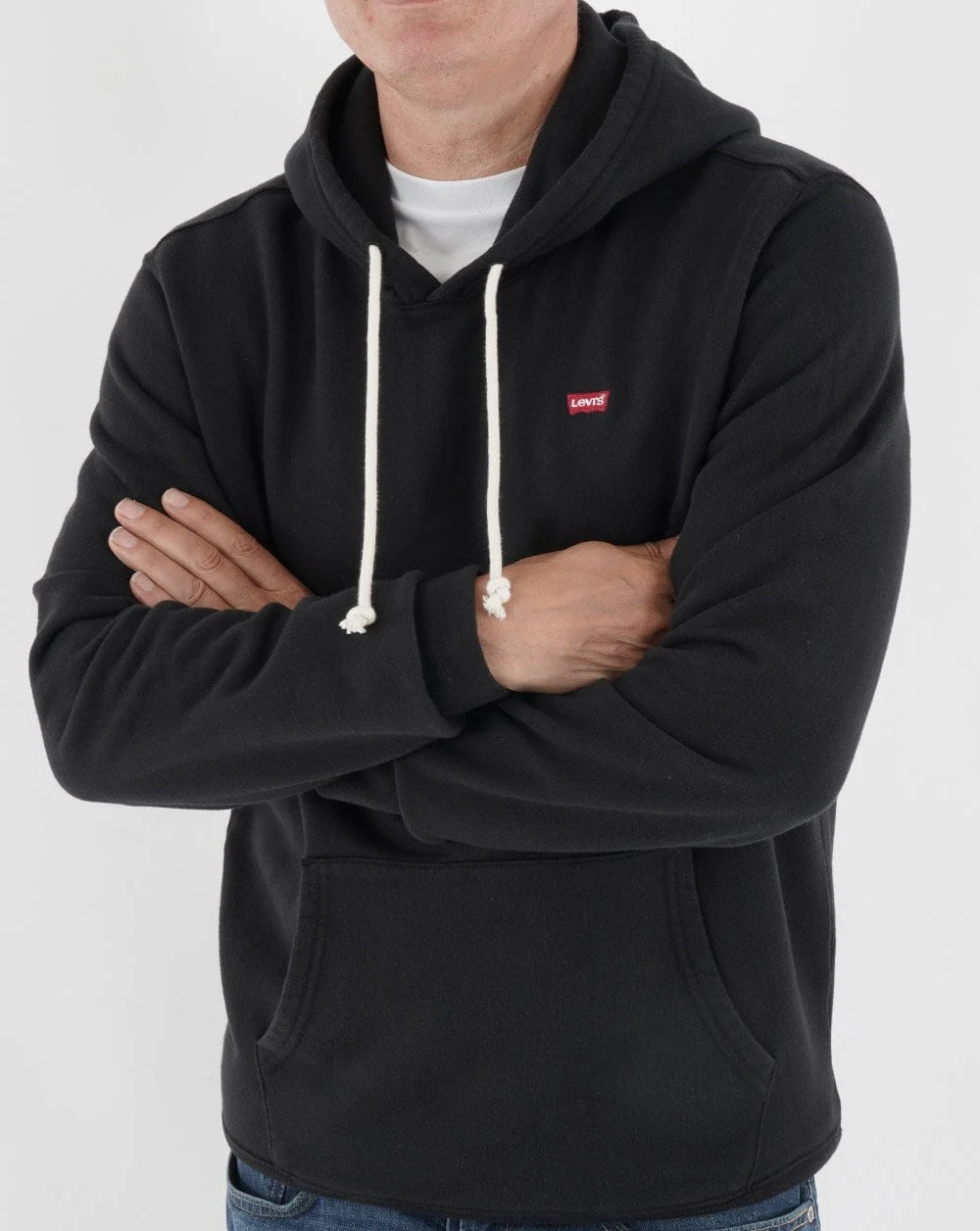 Levi's Original Housemark Hoodie Mineral Black - Image 4