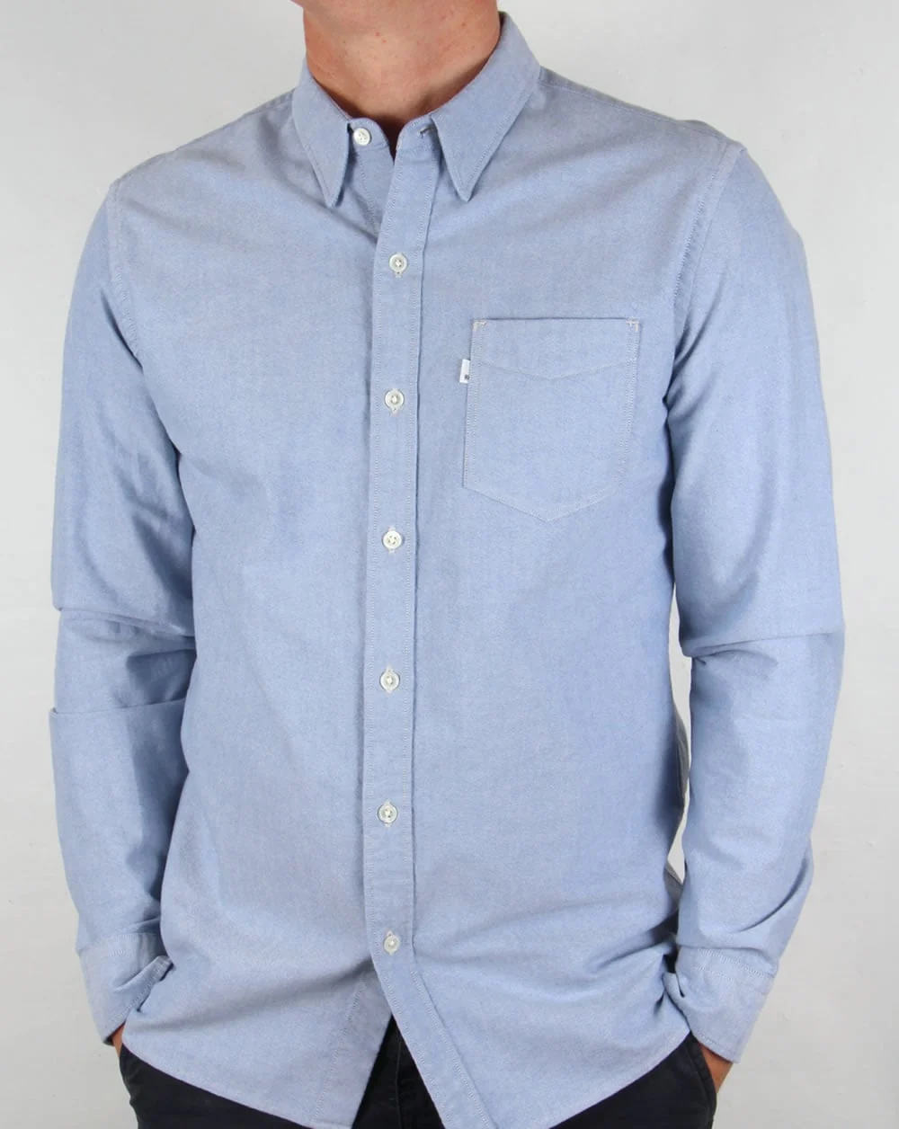 Levis Sunset One Pocket Shirt True Blue Oxford
