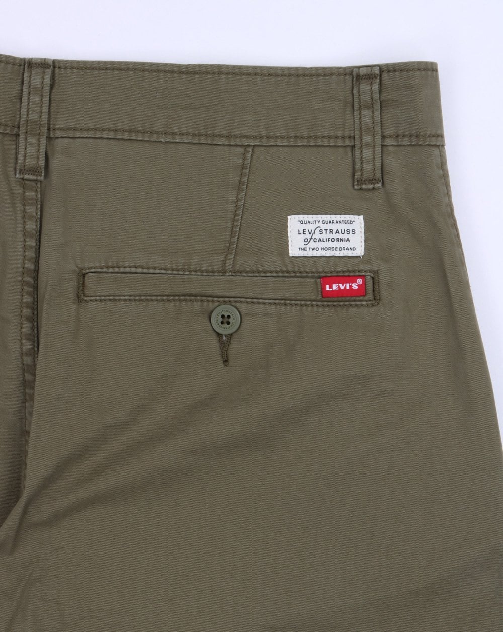 Levis Taper Chino Short Olive - Image 3