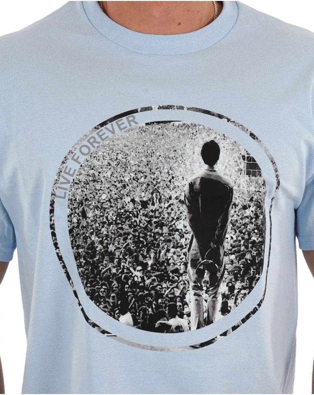 Live Forever T Shirt Sky Blue - Image 2