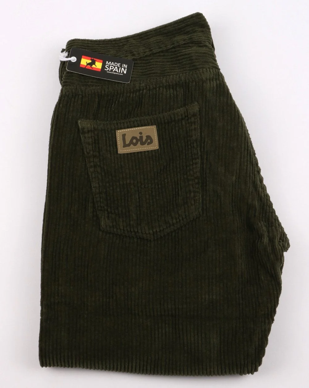 Lois Dallas Classic Straight Jumbo Cords Olive