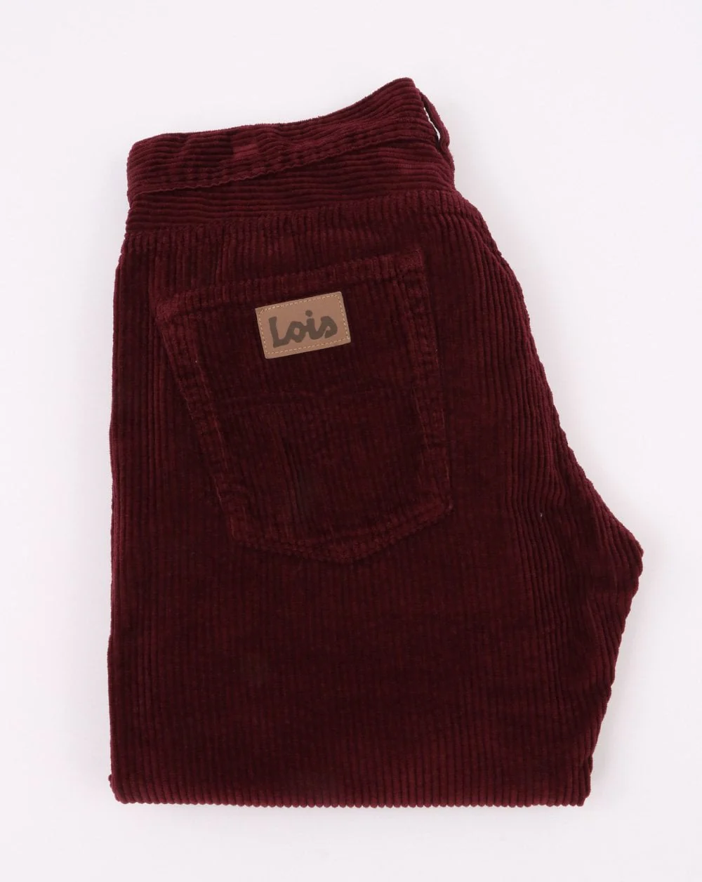 Lois Dallas Jumbo Straight Cords Burgundy - Image 3
