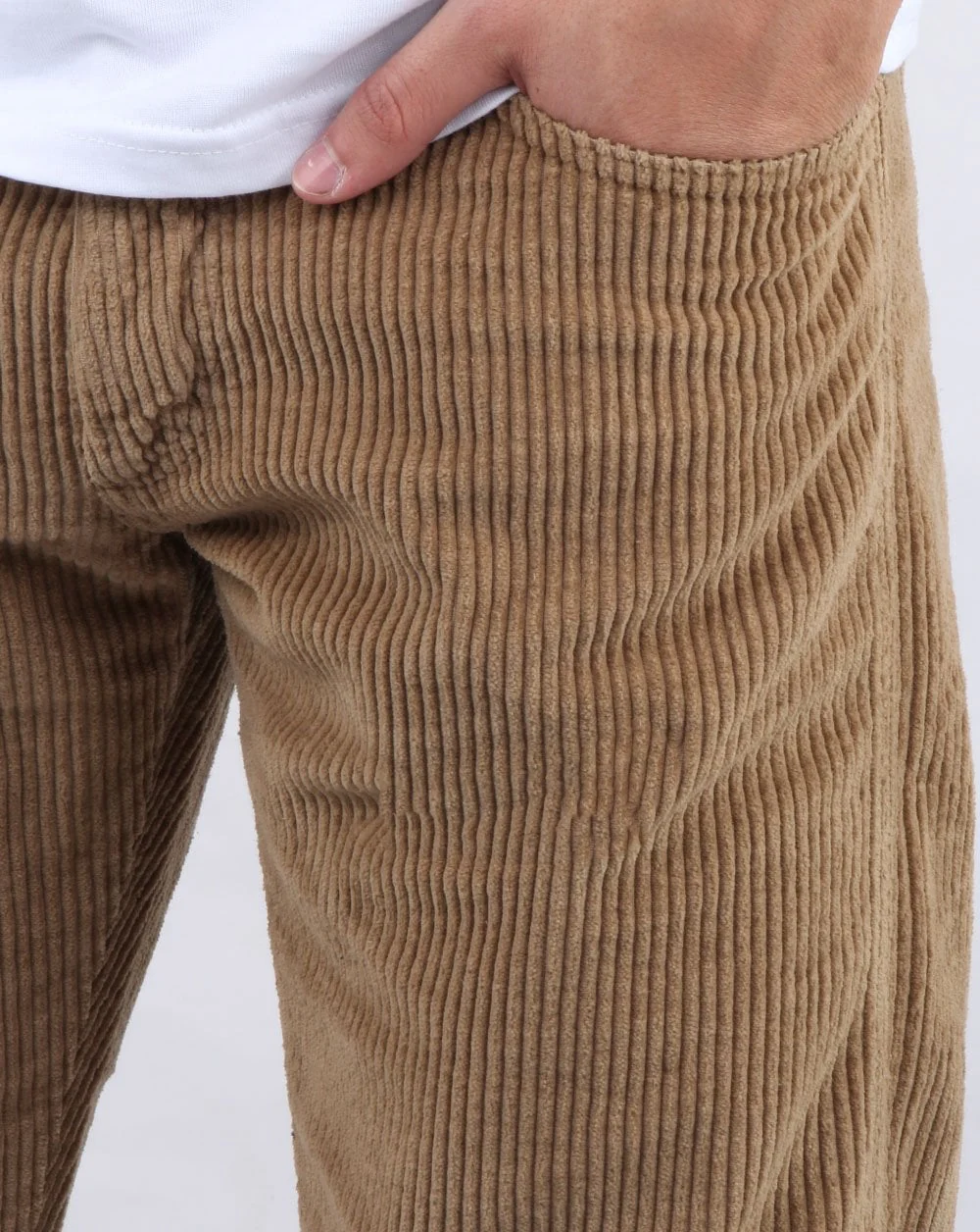 Lois Dallas Straight Jumbo Cords Dark Sand - Image 3