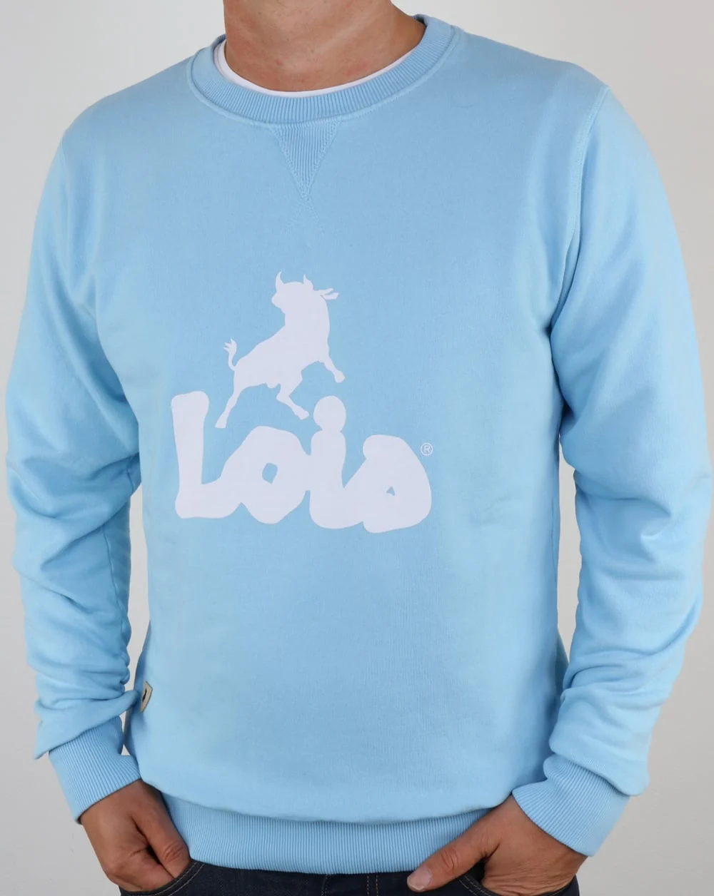 Lois Lisboa Logo Sweatshirt Sky Blue