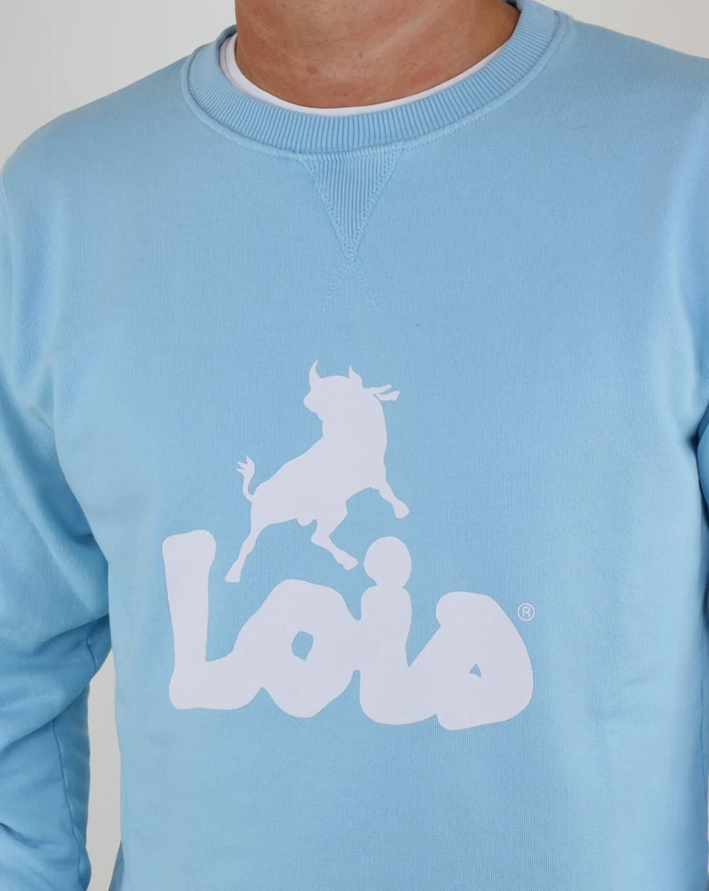 Lois Lisboa Logo Sweatshirt Sky Blue - Image 2