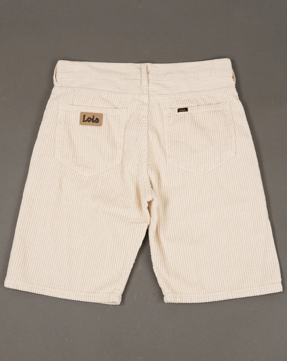 Lois Pepe Jumbo Cord Shorts Cream - Image 3