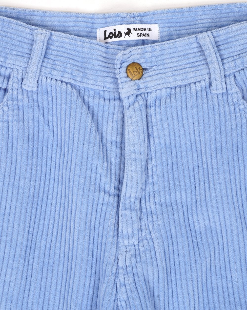 Lois Pepe Jumbo Cord Shorts Sky Blue - Image 2