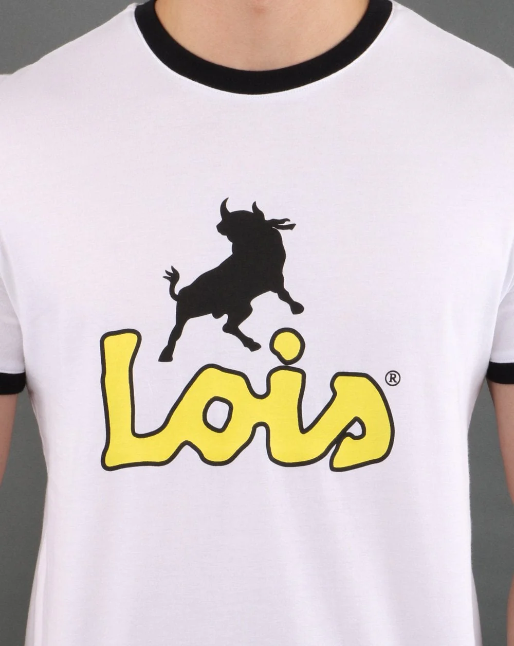 Lois Ringer T-shirt White/Yellow - Image 2