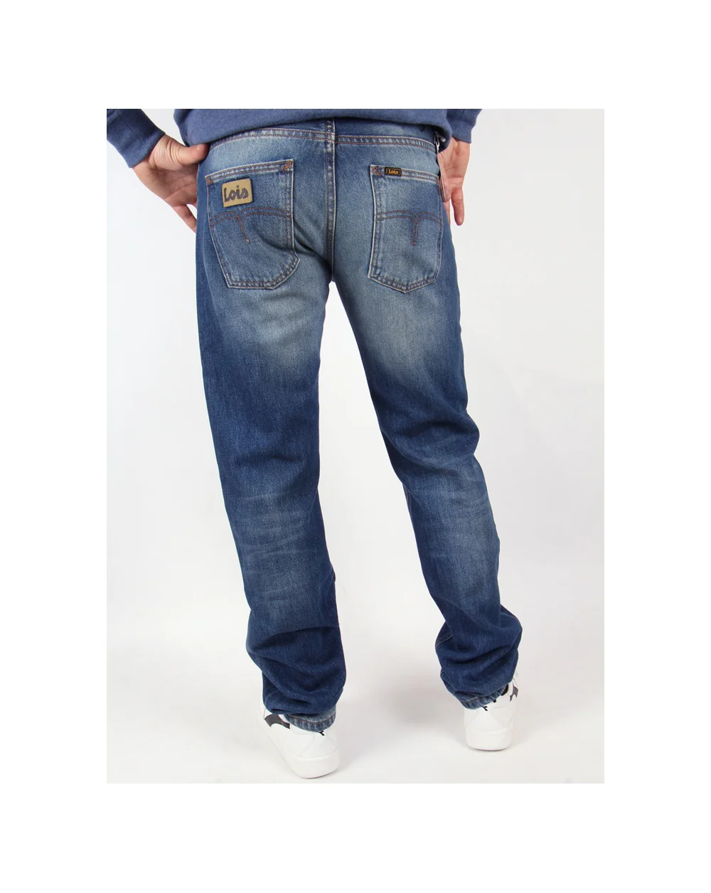 Lois Santiago Regular Taper Fit Jeans Vintage Wash - Image 3