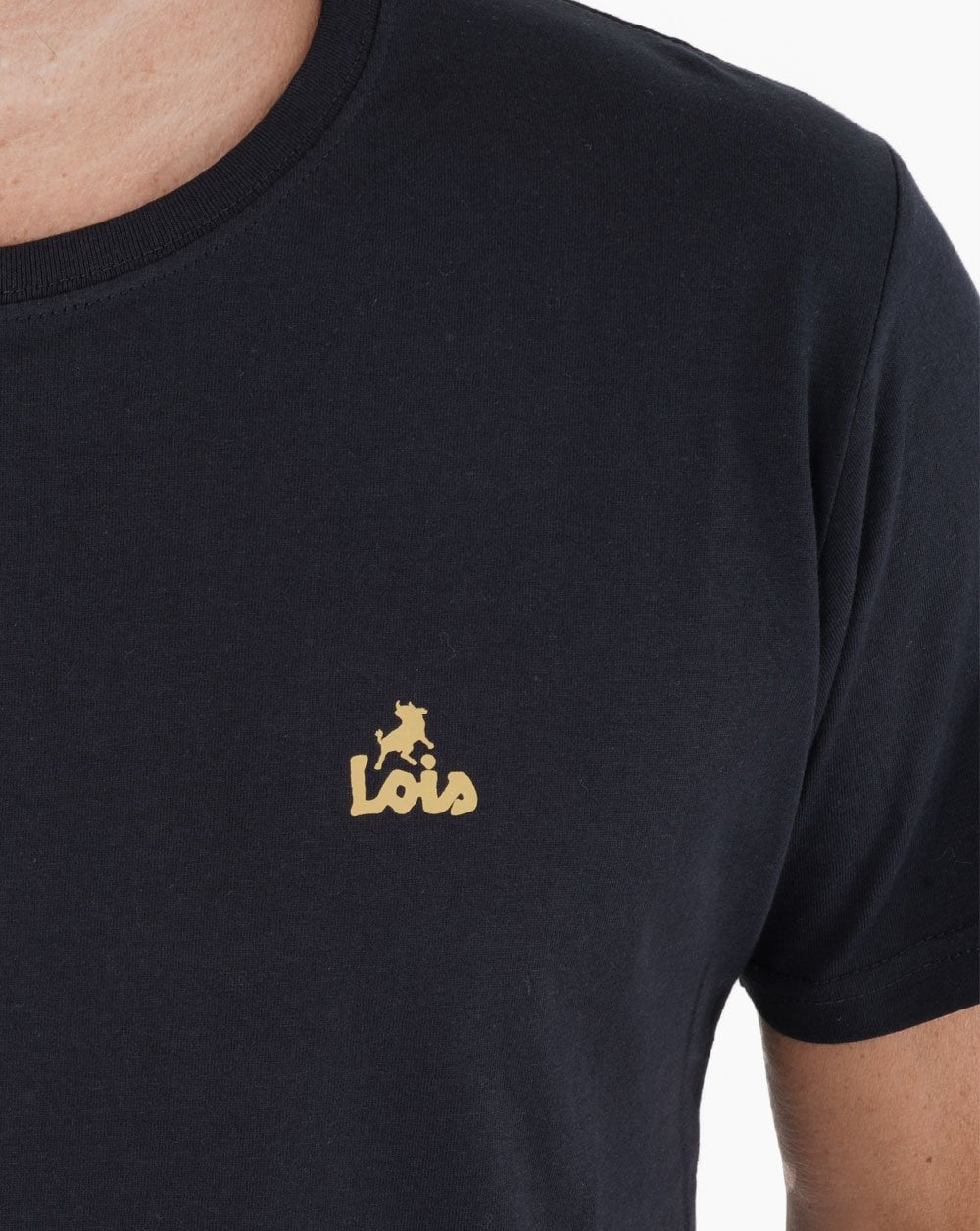 Lois Small Logo T-shirt Navy - Image 2