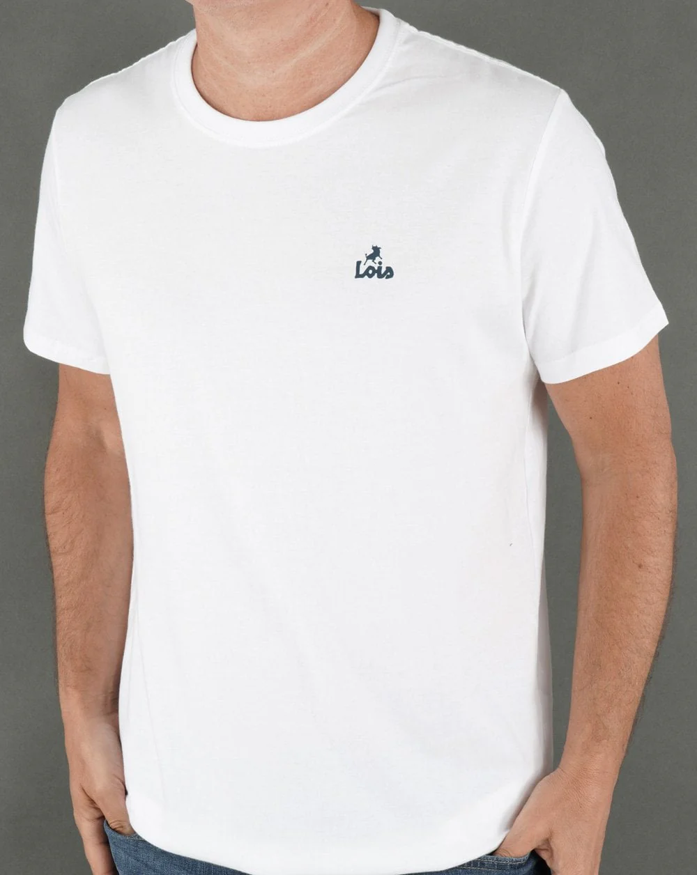 Lois Small Logo T-shirt White