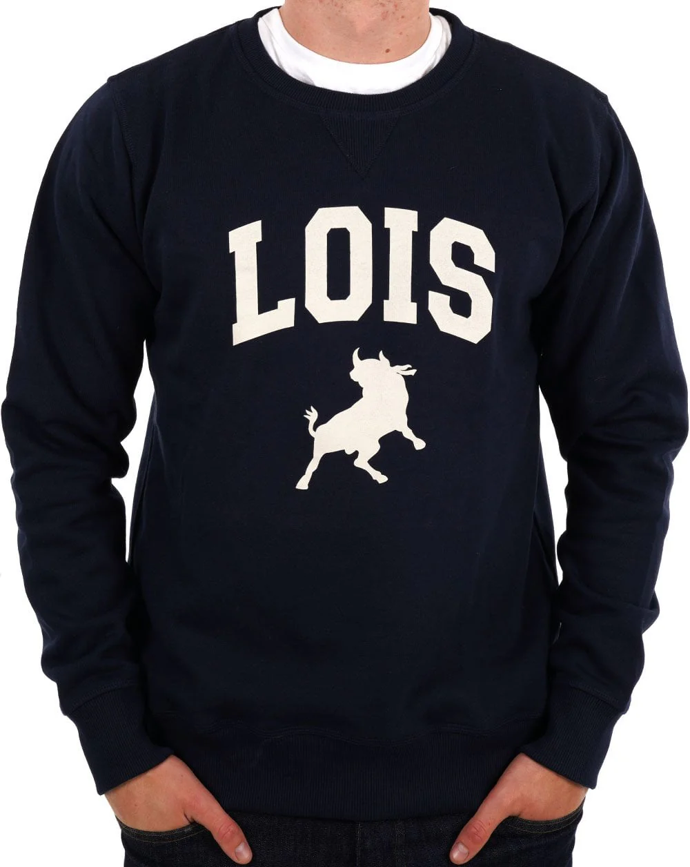 Lois Special Varsity Sweatshirt Navy
