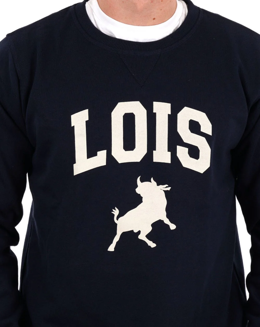 Lois Special Varsity Sweatshirt Navy - Image 2