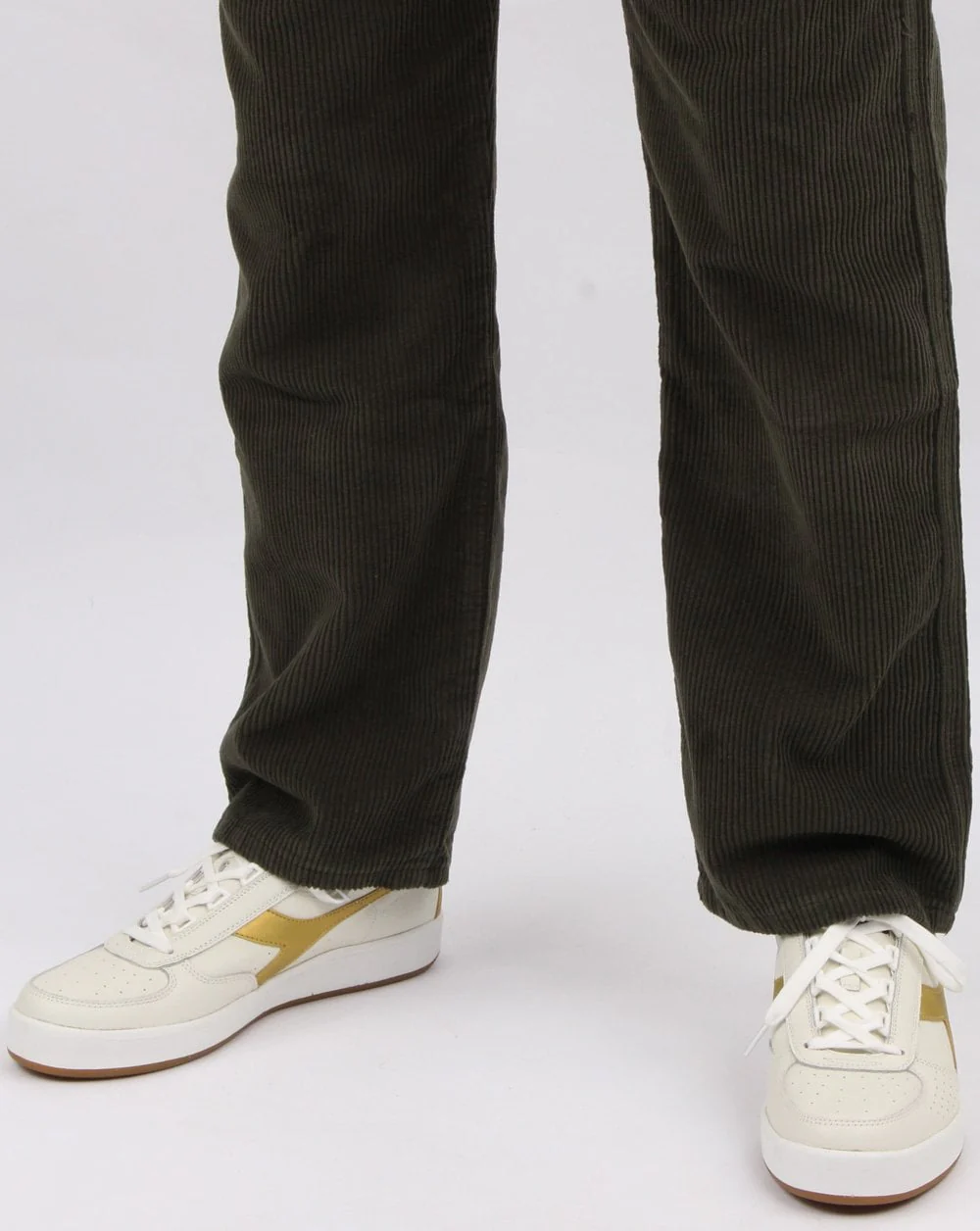 Lois Straight Leg Cord Olive - Image 4
