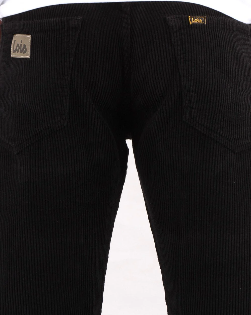 Lois Straight Leg mid jumbo Cords Black - Image 5