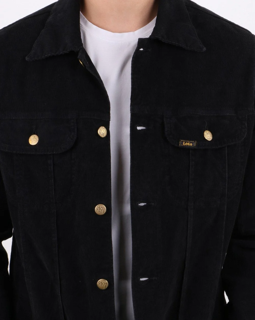 Lois Tejana Needle Cord Jacket Black - Image 5
