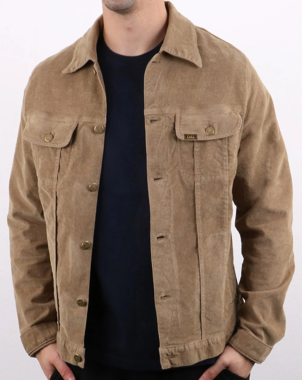 Lois Tejana Needle Cord Jacket Dark Sand - Image 2