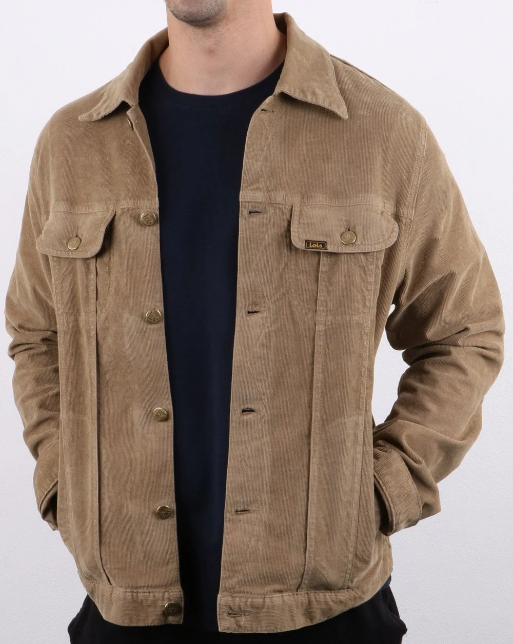 Lois Tejana Needle Cord Jacket Dark Sand - Image 3