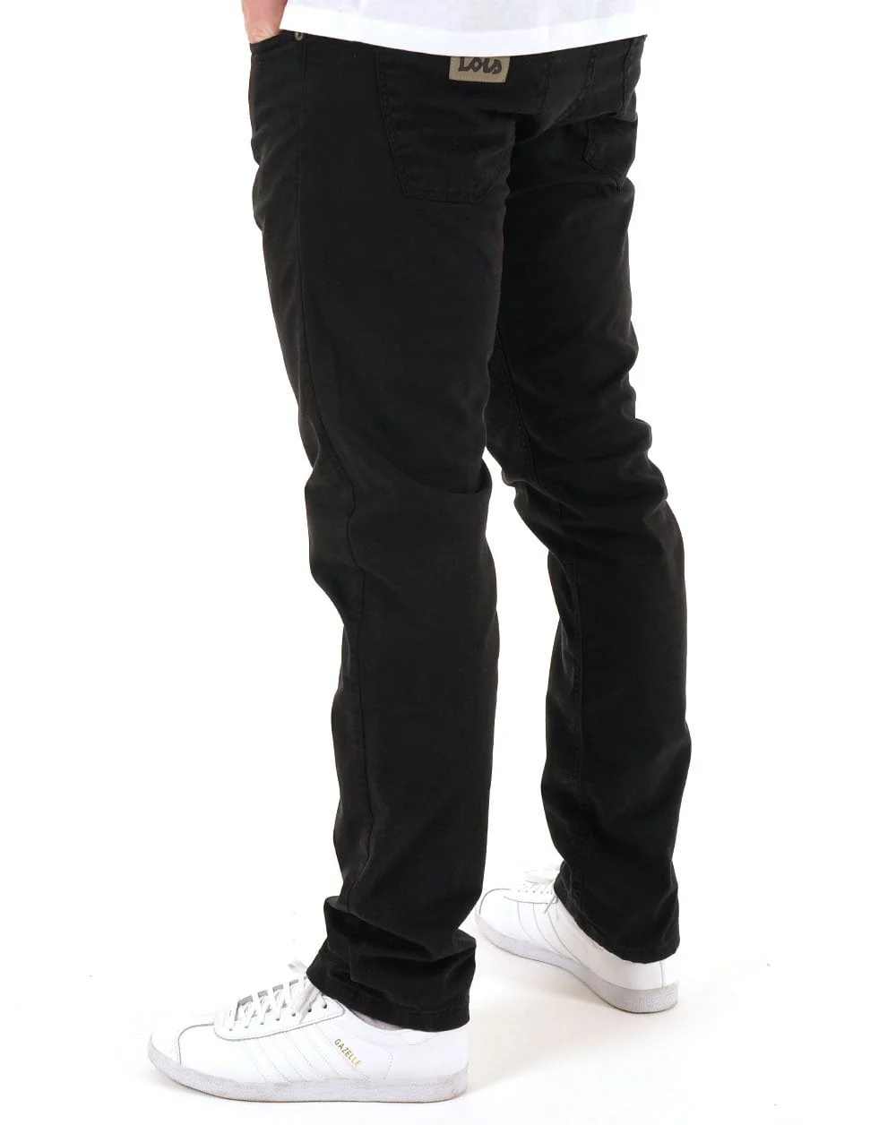 Lois Terrace Cotton 5 Pocket Jeans Black - Image 3