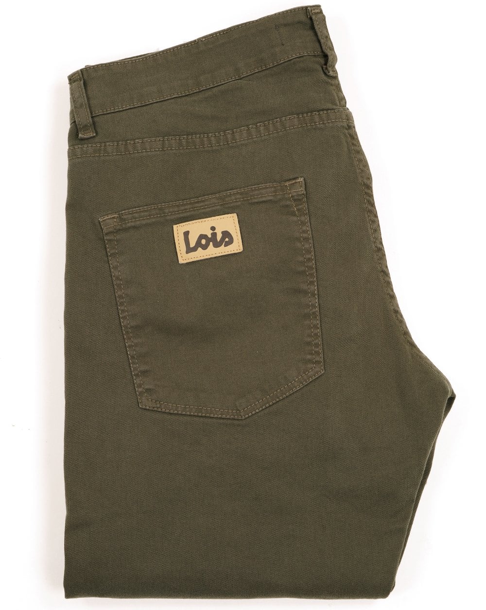 Lois Terrace Cotton 5 Pocket Jeans Dark Green - Image 2