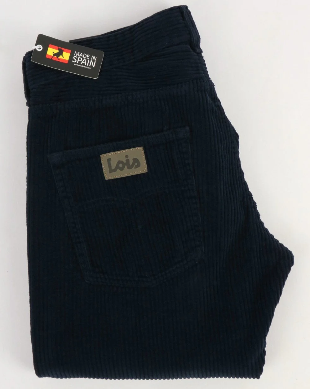 Lois Terrace Jumbo Taper Fit Cords Navy - Image 2