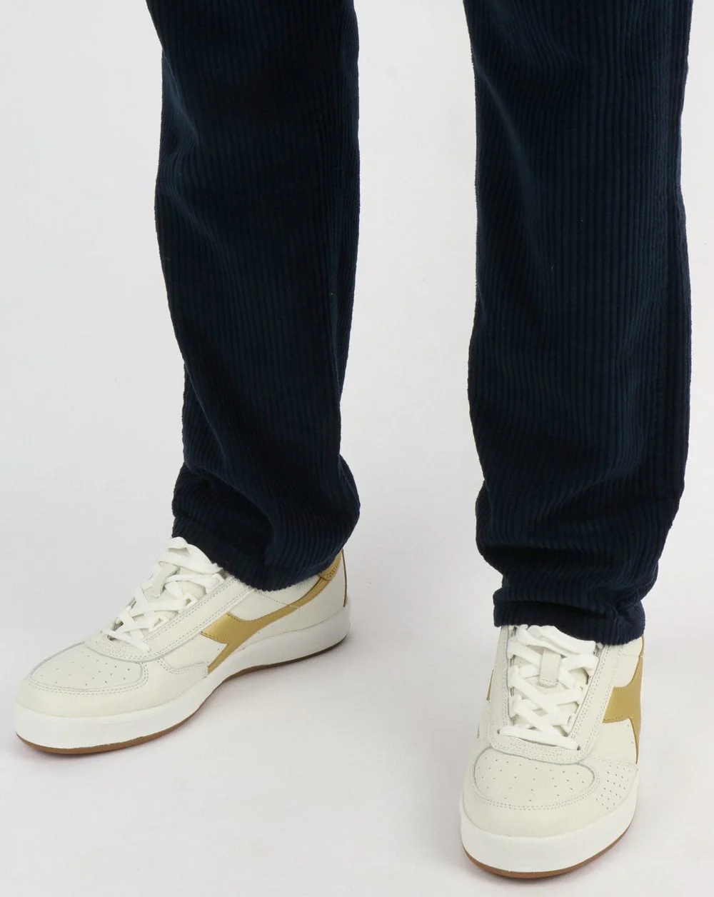Lois Terrace Jumbo Taper Fit Cords Navy - Image 4