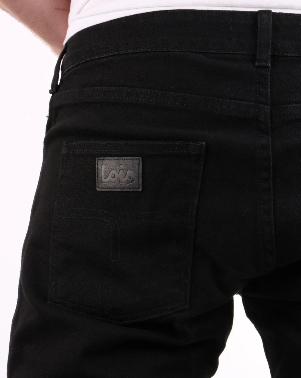 Lois Terrace Regular Taper Jeans Black - Image 5