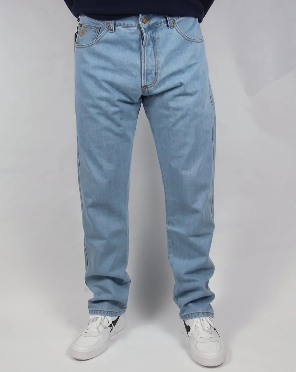 Lois Terrace Regular Taper Jeans Bleach Wash