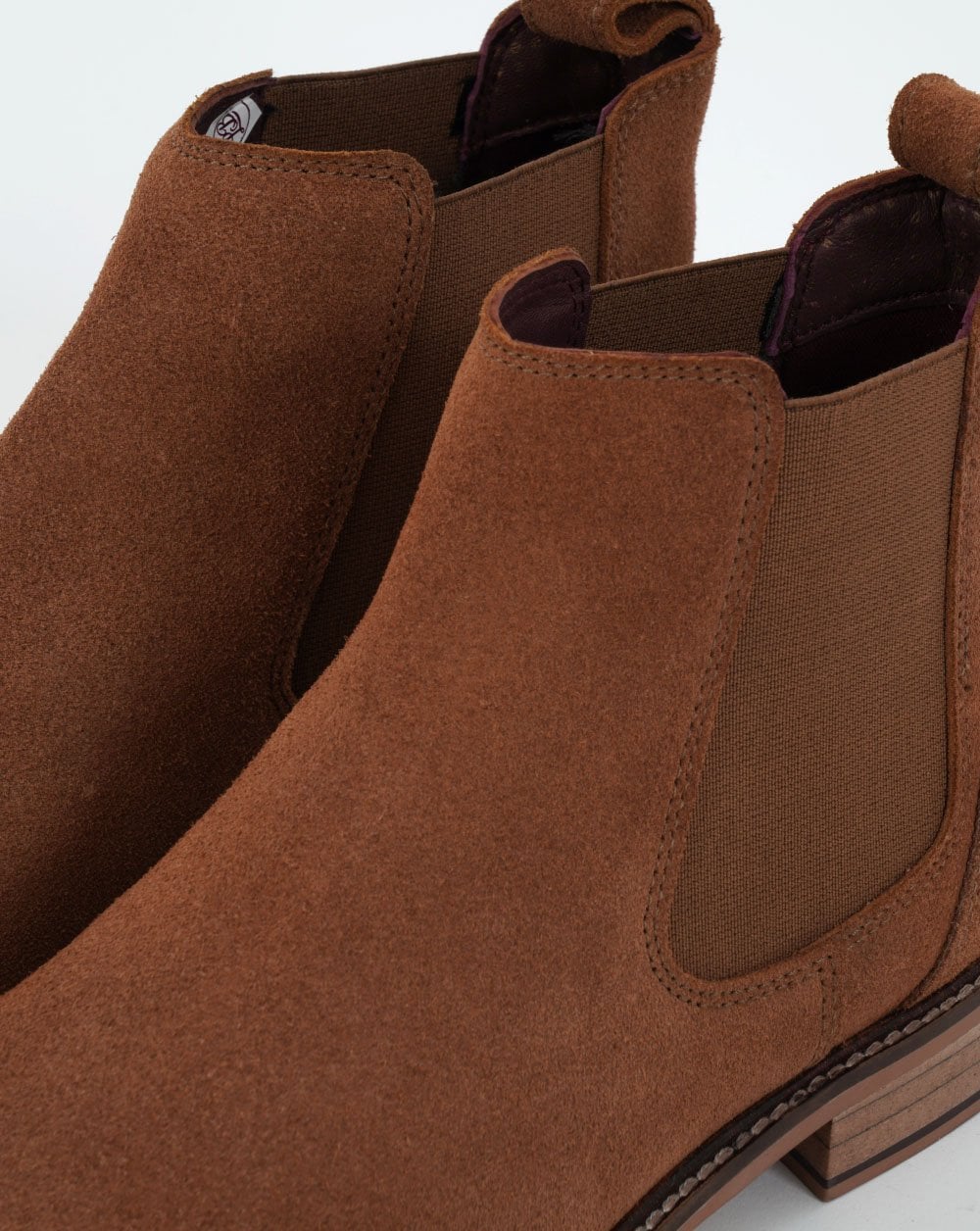 London Brogues Suede Chelsea Boot Tan - Image 2