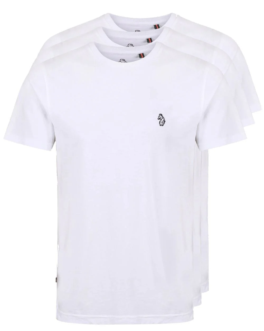 Luke 3 pack T shirts White