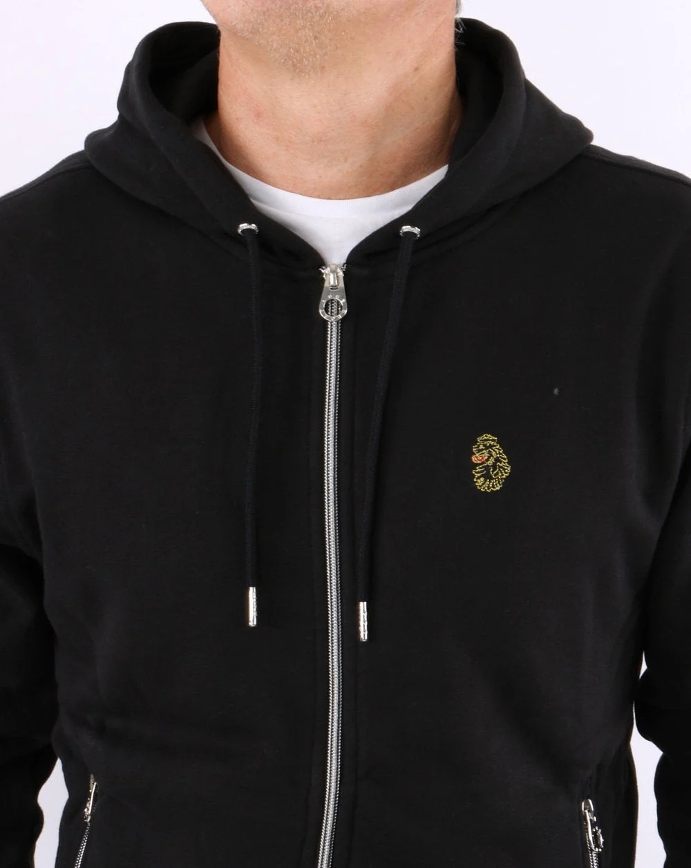 Luke Berlin Full Zip Hoody Black - Image 2