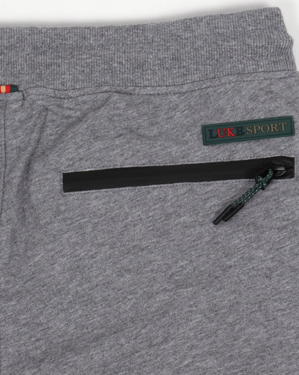 Luke Hiho Track Bottoms Light Grey Marl - Image 3