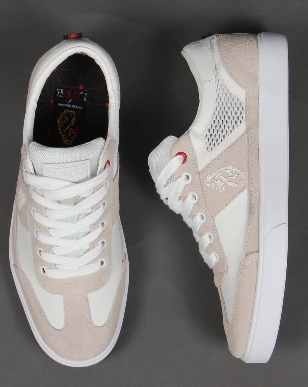 Luke Inaction Low Cut Trainers White - Image 2
