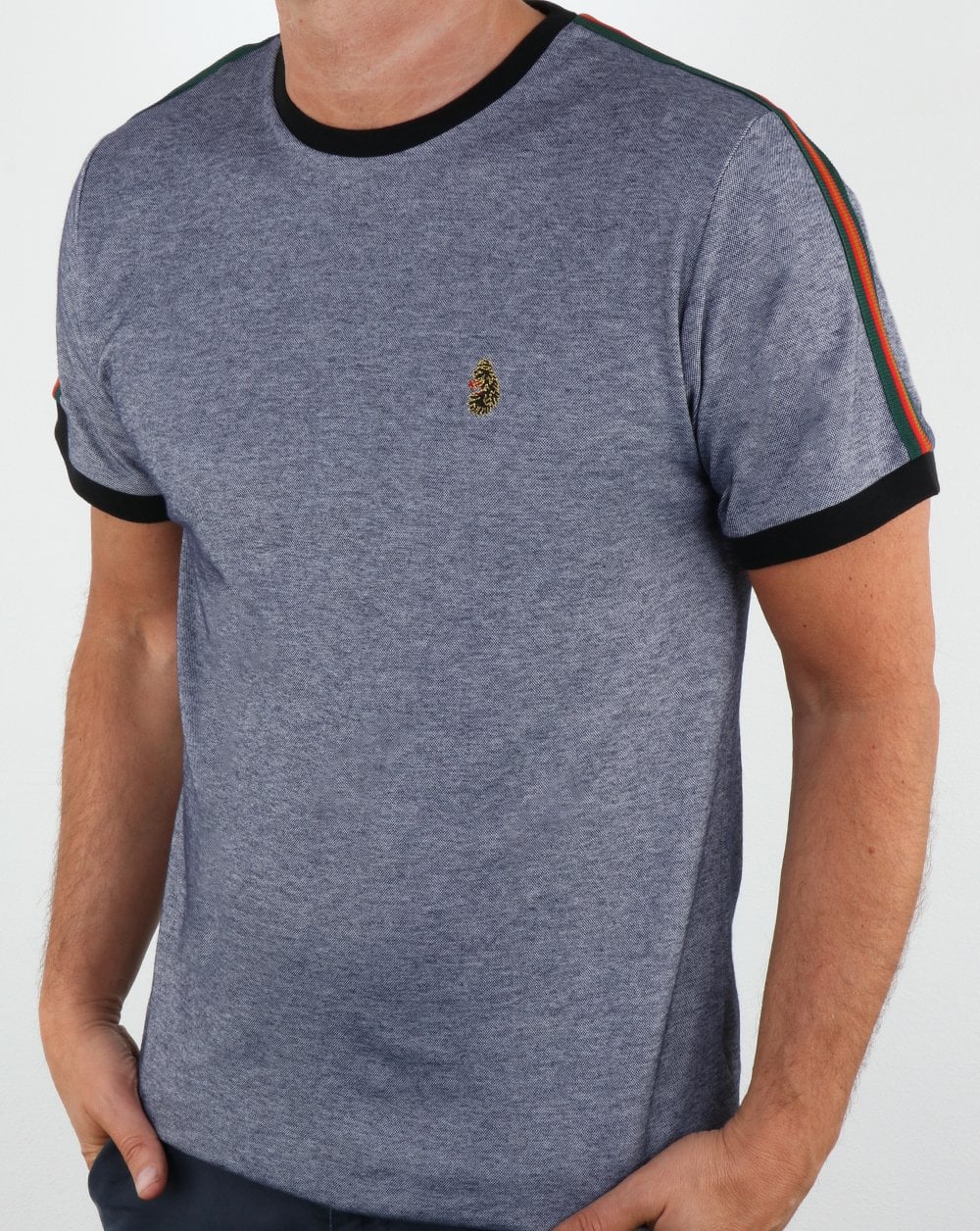 Luke Iron Vintage Tape T Shirt Black - Image 3