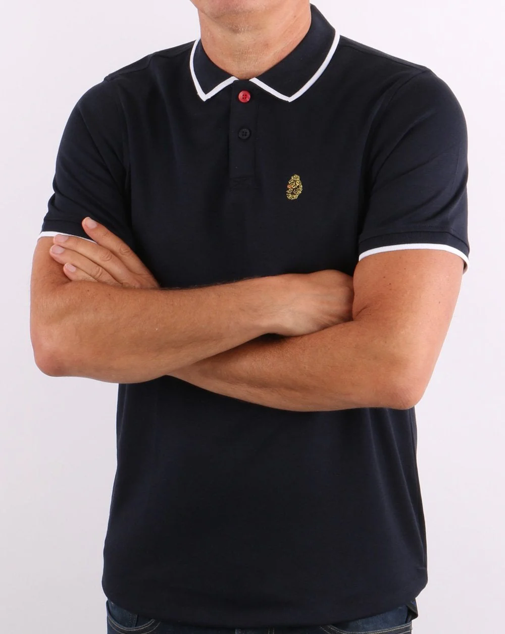 Luke Meadtastic Polo Shirt Dark Navy - Image 2