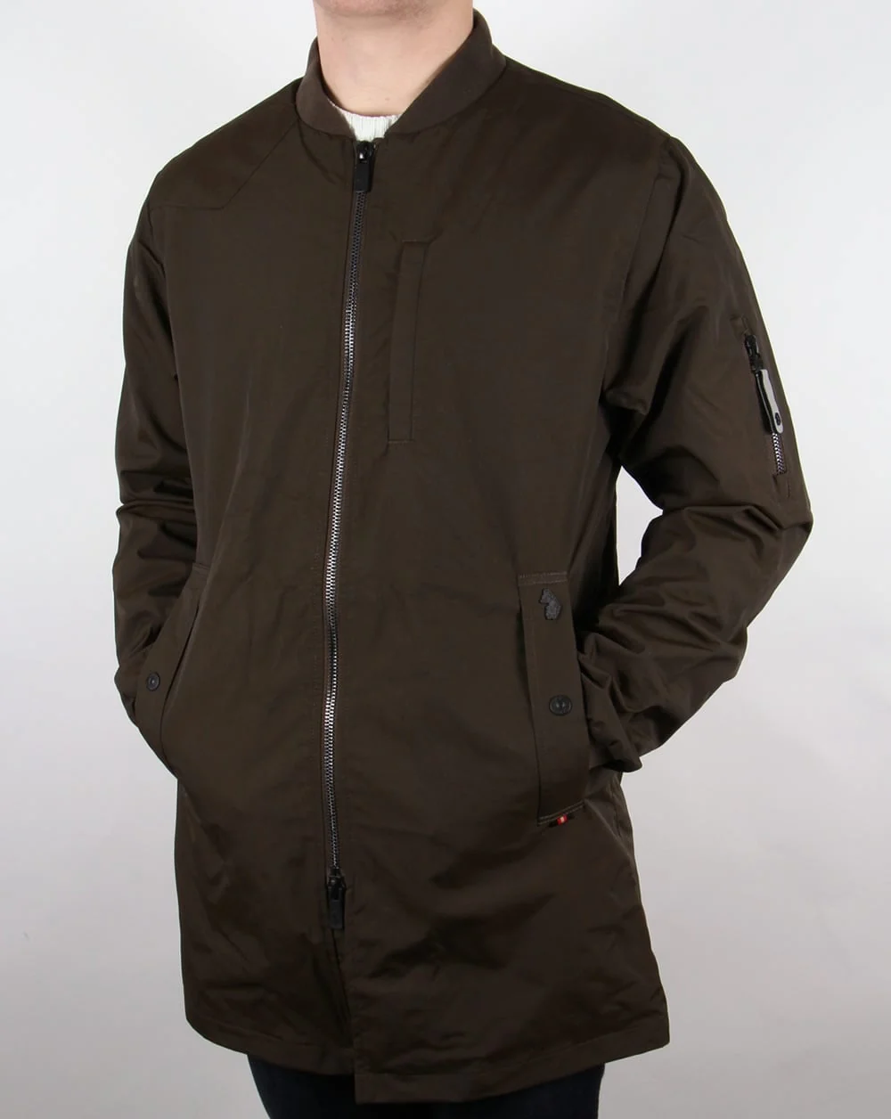 Luke Nation Long Length Jacket Deep Khaki