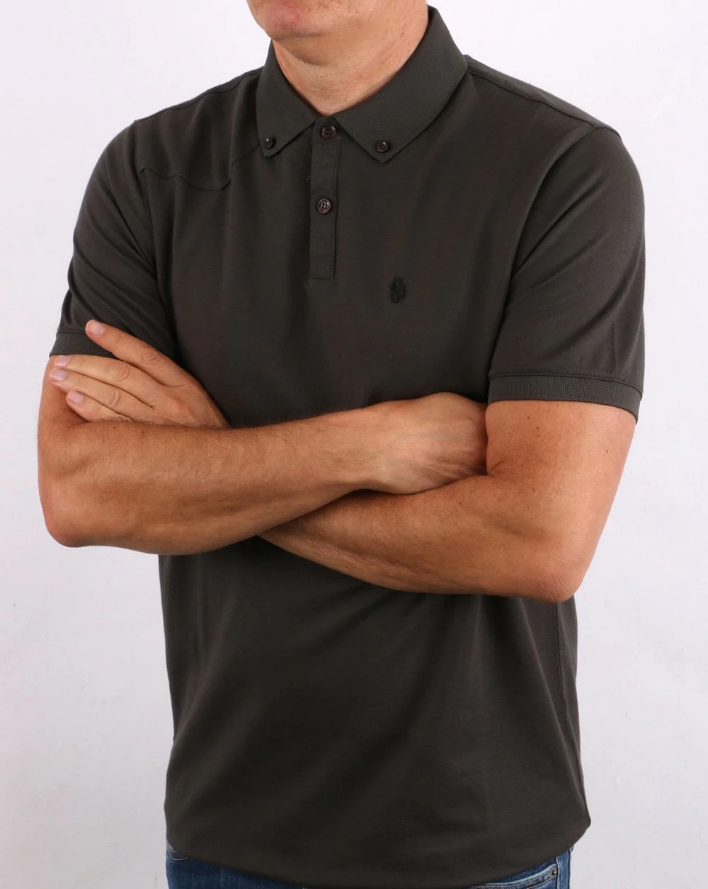 Luke Polo Shirt Seal Grey - Image 2