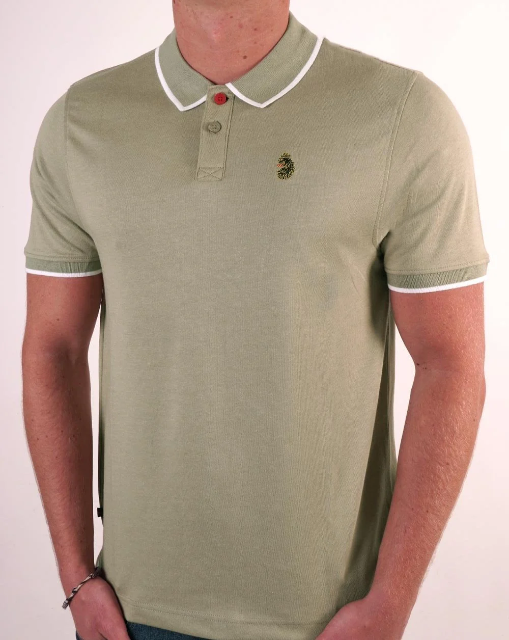 Luke Sport Meadtastic Polo Shirt Fig Green - Image 3