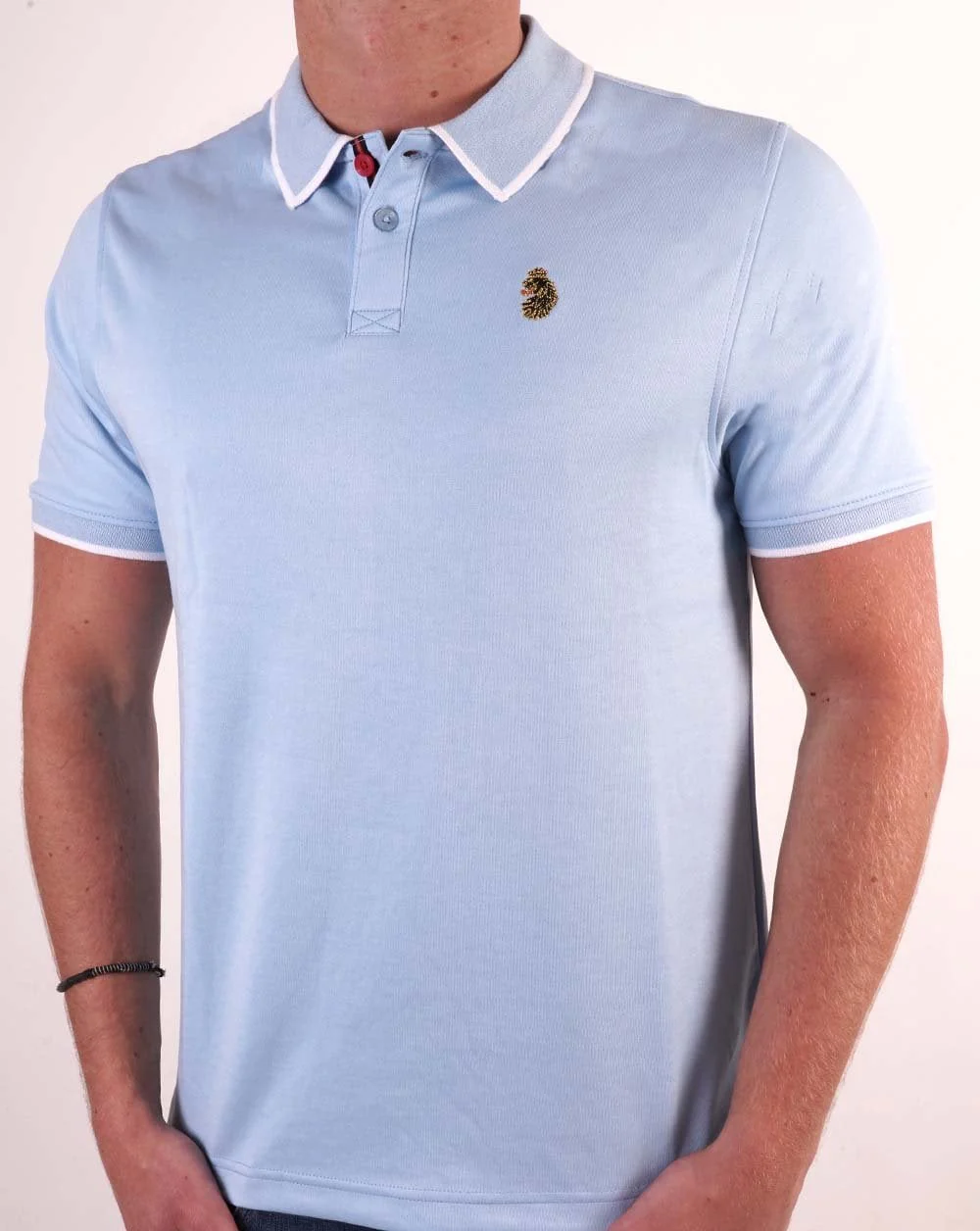 Luke Sport Meadtastic Polo Shirt Sky Blue - Image 3