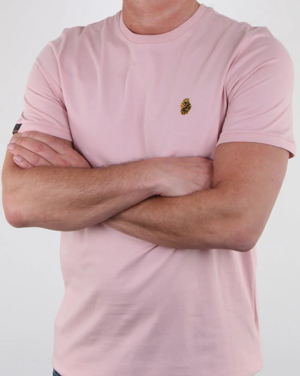 Luke Traff T Shirt Pink - Image 3