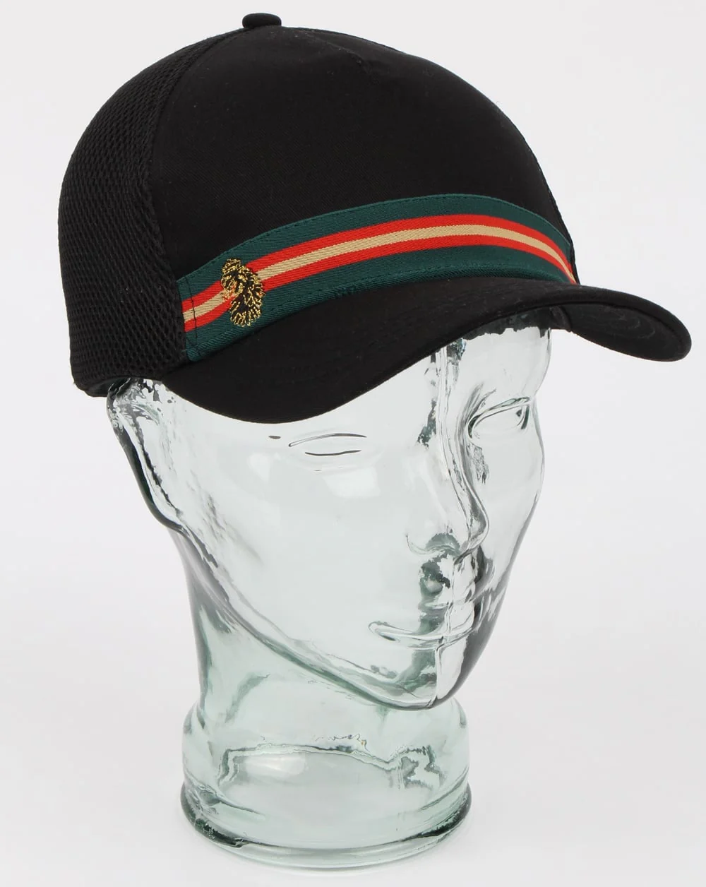 Luke White Line Trucker Cap Black