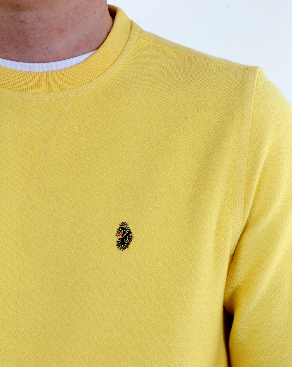 Luke Winner Crew Sweat Lemon - Image 2