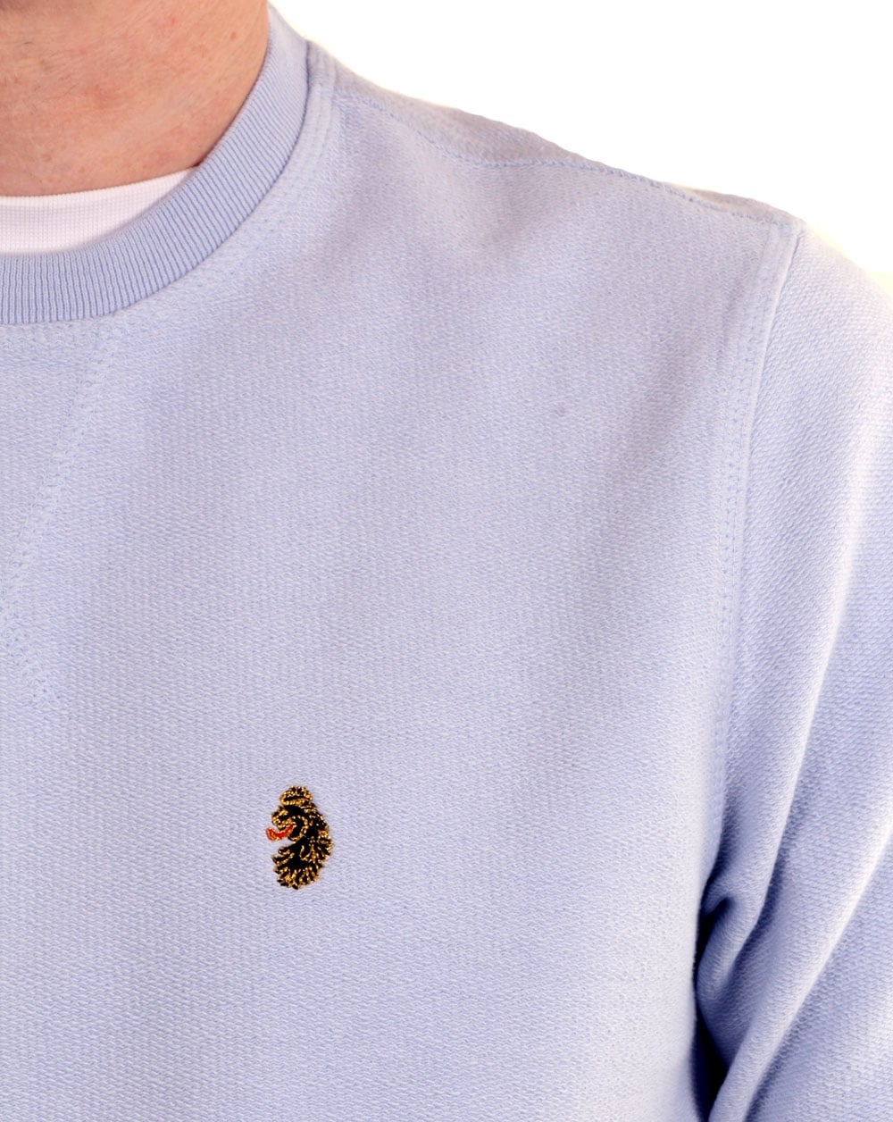 Luke Winner Crew Sweat Sky Blue - Image 2